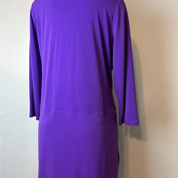 Lauren Ralph Lauren Popover Shirt Tunic Top Women’s Purple 3/4 Sleeve Size 1X - Picture 8 of 10